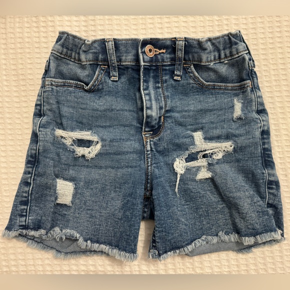 Abercrombie Kids High rise bike denim short - Picture 1 of 5